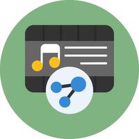 Share Flat Style Icon vector