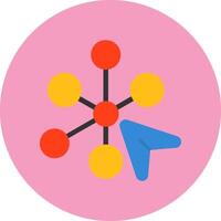Interactivity Flat Style Icon vector
