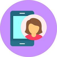 User Circle Style Icon Design vector