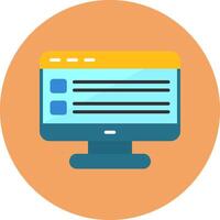 Feed Flat Style Icon vector