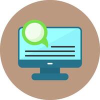 Comment Flat Style Icon vector