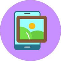 Image Flat Style Icon vector