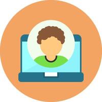 User Circle Style Icon vector