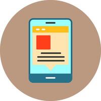 Post Flat Style Icon vector