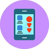 Scrolling Flat Style Icon vector