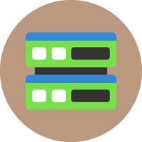 Server Flat Style Icon vector