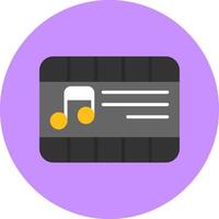 Music Flat Style Icon vector