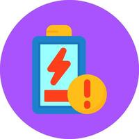 Battery Low Icon for Creative Projects vector