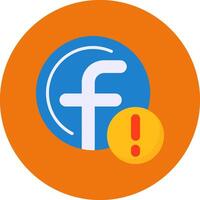 Facebook Icon for Creative Projects vector