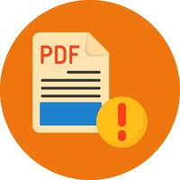 PDF Icon for Creative Projects vector