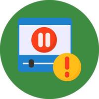 Pause Icon for Creative Projects vector