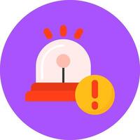 Siren Alarm Icon for Creative Projects vector