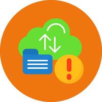Cloud storage Icon for Creative Projects vector