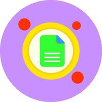 Document Button Icon for Creative Projects vector