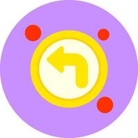 Turn left Icon for Creative Projects vector