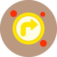 Turn right Icon for Creative Projects vector