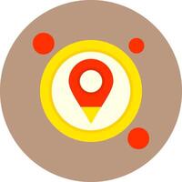 GPS Button Icon for Creative Projects vector