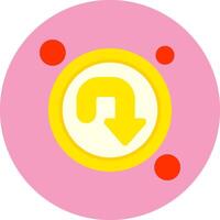 U turn Icon for Creative Projects vector