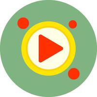 Play Button Icon for Creative Projects vector