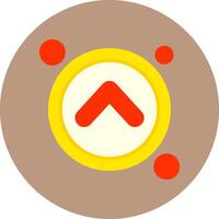 Navigation arrow up Icon for Creative Projects vector