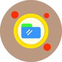 Folder Button Icon for Creative Projects vector