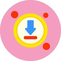 Download Button Icon for Creative Projects vector