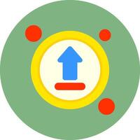 Upload Button Icon for Creative Projects vector