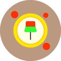Pin Button Icon for Creative Projects vector