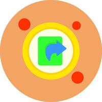 Share Flat Icon for Creative Projects vector