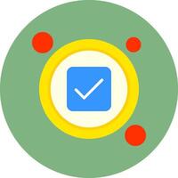 Check Button Icon for Creative Projects vector