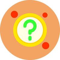FAQ Button Icon for Creative Projects vector