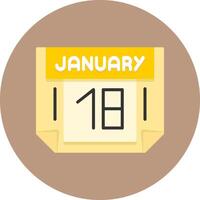 18 January Icon for Creative Projects vector