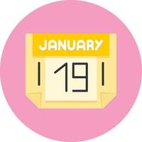 19 January Icon for Creative Projects vector