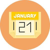 21 January Icon for Creative Projects vector