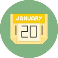 20 January Icon for Creative Projects vector