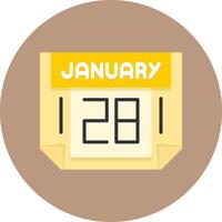 28 January Icon for Creative Projects vector