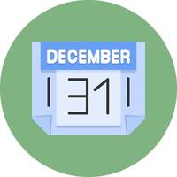 31 December Icon for Creative Projects vector