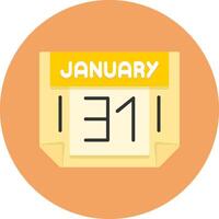31 January Icon for Creative Projects vector