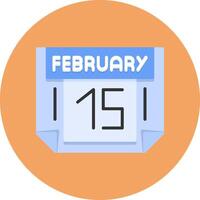 15 February Icon for Creative Projects vector