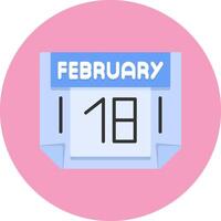 18 February Icon for Creative Projects vector