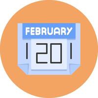 20 February Icon for Creative Projects vector