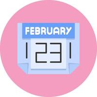 23 February Icon for Creative Projects vector