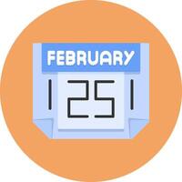 25 February Icon for Creative Projects vector