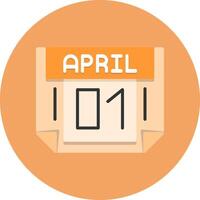 1 April Icon for Creative Projects vector