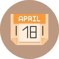 18 April Icon for Creative Projects vector