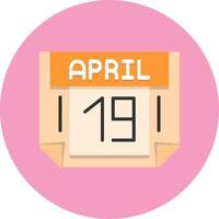19 April Icon for Creative Projects vector