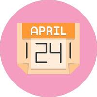 24 April Icon for Creative Projects vector