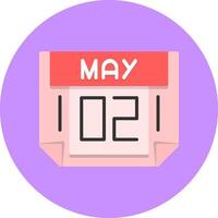 2 May Icon for Creative Projects vector