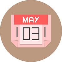 3 May Icon for Creative Projects vector