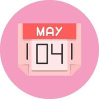 4 May Icon for Creative Projects vector